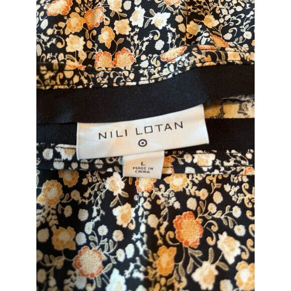 Nili Lotan Women's Target Floral Slit Maxi Skirt Size Large - Picture 4 of 6